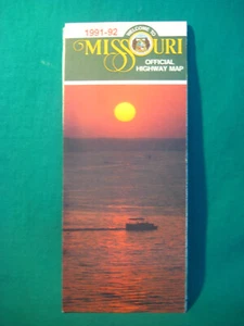 Vintage 1991-92 Willkommen in Missouri offizielle Autobahnkarte - Bild 1 von 7