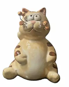 K’s Collection CAT - Amy Lacombe caprichoso gato sentado banco 5” de colección - Imagen 1 de 8