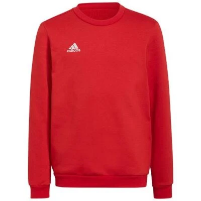 Sweat À Capuche Junior Adidas Entrada 22 En Coton Fleece H57473 Rouge - Photo 1/2