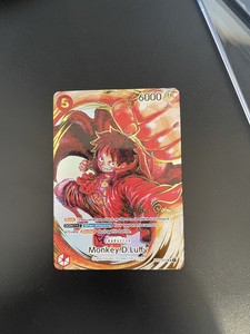 One Piece Monkey D Luffy St01-012 Sr Signature Eiichiro Oda Eng Near Mint Card