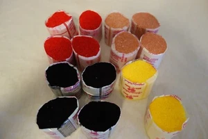 Lote de 14 ganchos de pestillo precortados vintage 1 oz hilo de alfombra rueda giratoria multicolor - Imagen 1 de 6