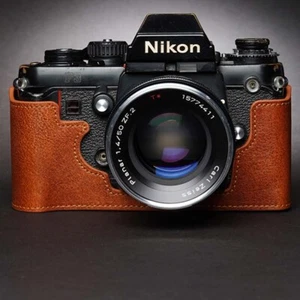Handmade Genuine Leather Camera Half Cover Case Bag For Nikon F3 F3HP F3AF F3T - Picture 1 of 10