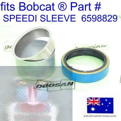 fits Bobcat Axle Drive Shaft Oil Seal 6598829 SPEEDI SLEEVE WEAR RING REPAIR 453 - Image 1 of 4