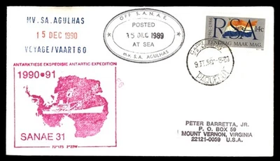 Mayfairstamps RSA 1990 MV SA Agulhas Expedición Antártica SANAE Cubierta aau_33591 Foto 1 de 2