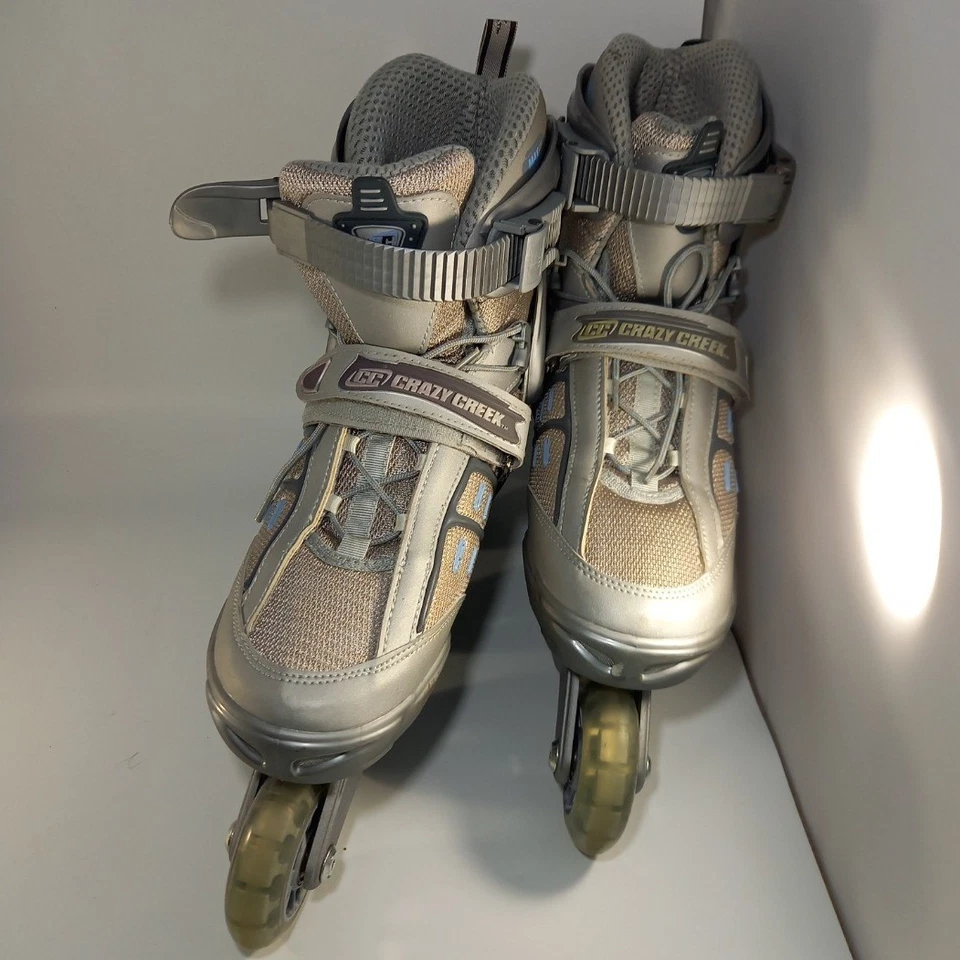 Crazy Creek Inline 125 Damen Rollerblade Inline Skates grau & blau Gr. S sehr guter Zustand - Bild 1 von 4