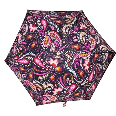 Guarda-chuva dobrável compacto Vera Bradley estampa paisley - Imagem 1 de 4