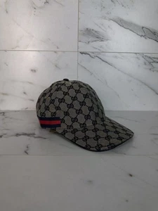 Gucci GG Cap Canvas Monogram Mütze In Beige Und Blau - Bild 1 von 24