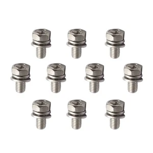 Universal Motorcycle Bike Scooter ATV Battery Terminal Bolt M6x12mm A2 - Picture 1 of 4