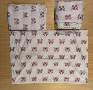 London Kaye Twin XL Sheet Set - Butterflies Theme (Fitted, flat & 1 Pillowcase) - Picture 1 of 1