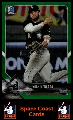 Bowman Chrome #14 Yoan Moncada Green Refractor #/99 2018 Foto 1 de 2