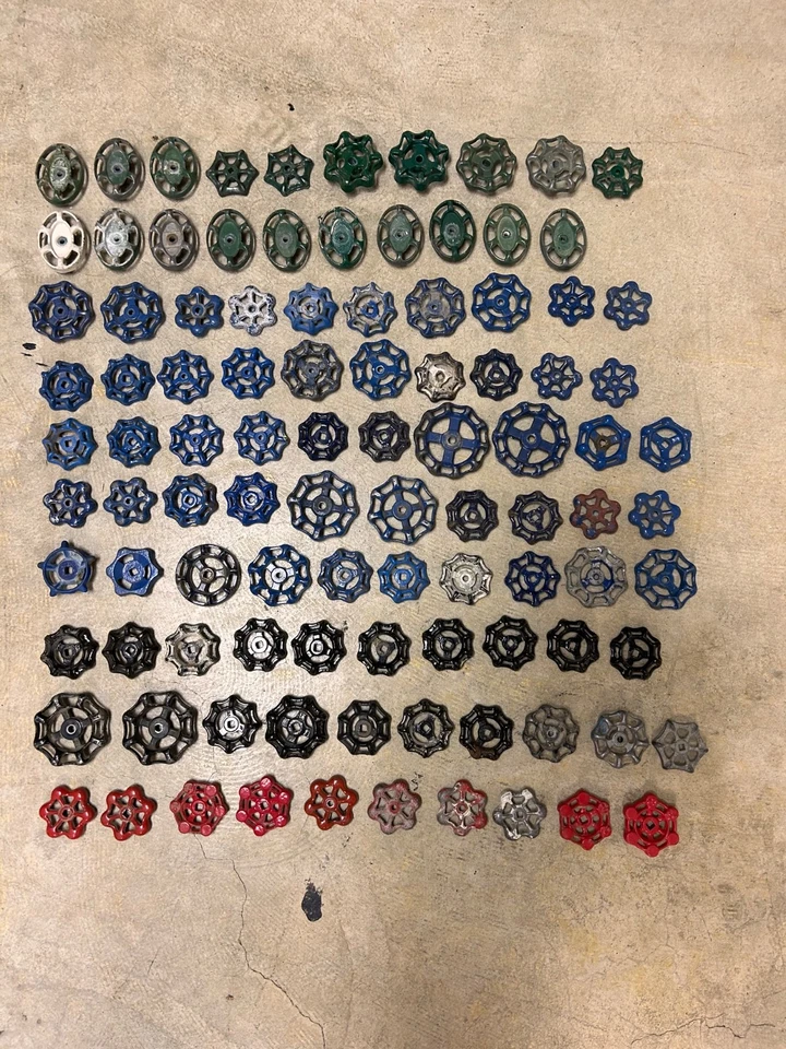 100 perillas de grifo de agua con manijas de grifo Steampunk fundido a presión de aluminio fundido vintage Foto 1 de 1