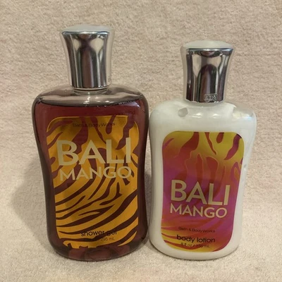 Bath & Body Works Bali Mango 10 oz Shower Gel & 8 oz Body Lotion Set NEW - Image 1 of 3