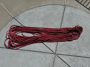 Rescue Static Red Rope 13,6mm 0,54 Zoll Classic Fire Rescue Tower 285ft D - Bild 1 von 2