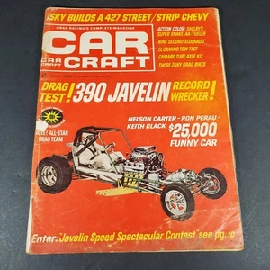 CAR CRAFT Magazine June 1968 390 Javelin 427 Chevy Shelby El Camino Camaro Drag - Imagen 1 de 11