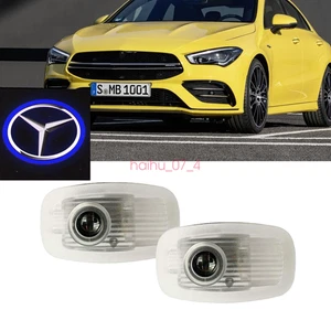 for Benz CLA CLS E 2019-21 Mercedes 2pcs Car Door LED Light Shadow Projector - Picture 1 of 12