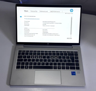 HP PROBOOK 440 G8 i5-1135G7 8GB RAM, NO SSD, 14" - Missing 5 Keys (Functional) - Image 1 of 4