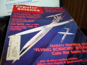 Popular Science 10/1972  Nasas Flying Scissors Jetliner - Picture 1 of 1