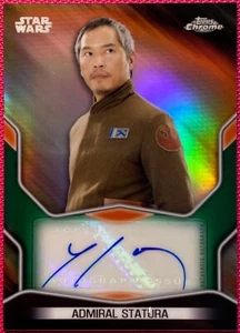 Tarjeta de autógrafo Ken Leung (estatura) 2021 Star Wars Chrome Legacy ARS-KL #12/50 - Imagen 1 de 2