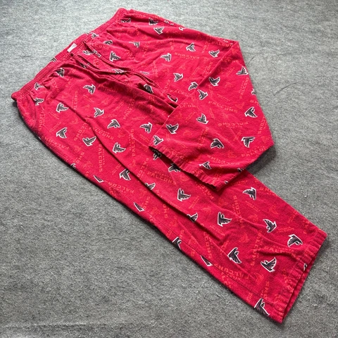 Atlanta Falcons Football Pajama Pants Men 2XL XXL Red Black NFL Team Apparel Cover