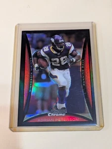 Topps Bowman Adrain Peterson Refractor BC139 2008 Vikings - Imagen 1 de 2
