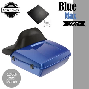 BLUE MAX Rushmore Chopped Tour Pack Wrap Around For Harley/Softail 97+ - Picture 1 of 12