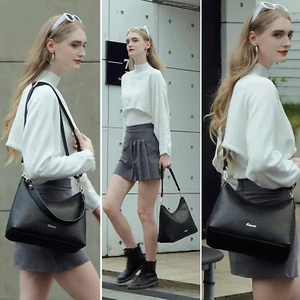 Hobo Bag for Women, PU Leather Crossbody Purse Travel Shoulder Satchel Bags L... - Picture 1 of 7