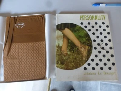 PUR VINTAGE Bas  Le Bourget  feuille morte boite rigide TAILLE 3 - Bild 1 von 4