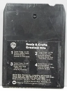 SEALS AND CROFTS Greatest Hits 8-Spur Band getestet funktioniert siehe Playlist - Bild 1 von 1