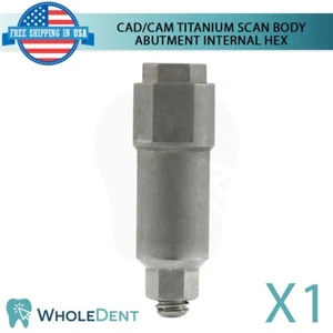 1X Titanium Scan Body Post CAD/CAM 10.0mm Length Dental Int Hex 2.42mm Library - Picture 1 of 4