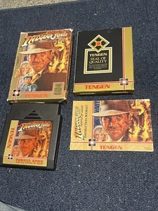 Indiana Jones and the Temple of Doom [Tengen] NES: CIB - Tested & Authentic - Picture 1 of 16