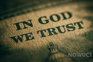 In God We Trust American Dollar Message Kunstdruck | 13x19 24x36 - Bild 1 von 2