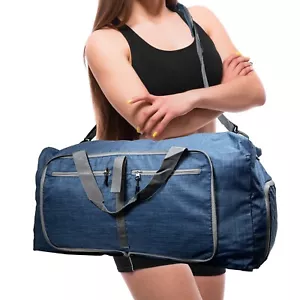 Sports Gym Bag for Women and Men Travel Duffel Bag Overnight Shoulder Carry On - Picture 1 of 8
