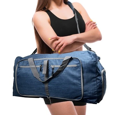 Bolsa de Gimnasio Deportiva para Mujeres y Hombres Bolsa de Lona de Viaje para Llevar al Hombro durante la Noche Foto 1 de 4