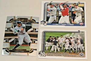AARON JUDGE (3) 2024 SELECT #19 2025 TOPPS RBI LEADER & TEAM CARD #29&123 NY - Picture 1 of 1