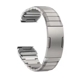 Correa de acero inoxidable de 26 mm para Garmin Fenix 7X/6X/5X/Enduro/epix Pro 51 mm - Imagen 1 de 16