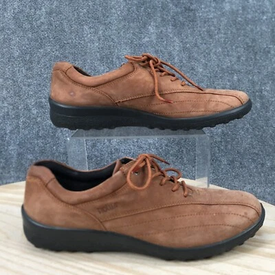 Hotter Oxford Womens 9.5 Brown Tone Laced Up Round Toe Casual Comfort Leather - Image 1 of 4