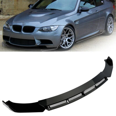 For BMW 3 Series E46 E90 E91 E92 Front Bumper Lip Spoiler Body Kit Gloss Black Foto 1 de 4