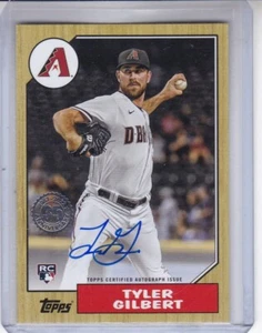 TYLER GILBERT 2022 TOPPS UPDATE 1987 AUTO AUTOGRAPH RC ARIZONA DIAMONDBACKS - Picture 1 of 1