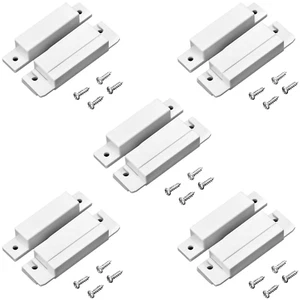 Wired Surface Mounted NC Magnetic Door Window Contact Sensor Alarm Switch 5 Pack - Picture 1 of 11