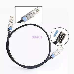 SFF-8088 TO SFF-8088 External mini SAS to mini-SAS Cable 3.3FT 1M For DELL - Picture 1 of 11