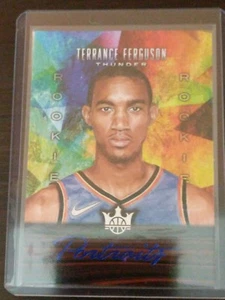 TERRANCE FERGUSON 2017-18 PANINI COURT KINGS BLUE ROOKIE PORTRAIT RC #3/25 OKC - Picture 1 of 2