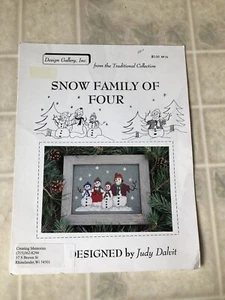 Snow Family Of Four Cross Stitch Chart By Design Gallery - Picture 1 of 3