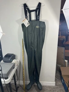 NWT Rustic Ridge PVC Chest Waders Green Mens Size 9 - Picture 1 of 9