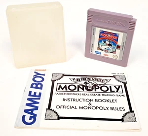 Monopoly (Nintendo Game Boy, 1991) mit Bedienungsanleitung, getestet & funktionsfähig - Bild 1 von 4