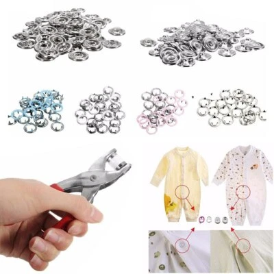 9.5mm claw-shaped snap fastener/press screw seamless button dummy clamp leather - Image 1 of 4