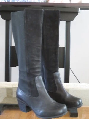 Mujer John Fluevog Negro Flor Esperanza Alta Bota Elástica 7.5 Foto 1 de 4