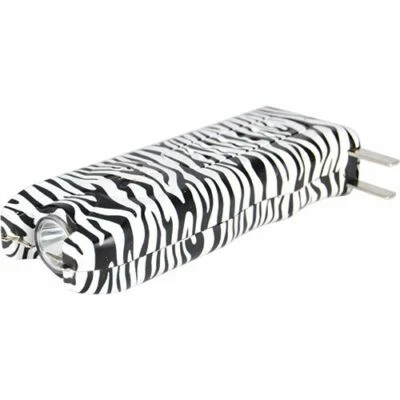 SAFETY TECHNOLOGY NIB Multi Guard Stun Flashlight ZEBRA 6 Colors w/ Siren & LED 20 Million Volts