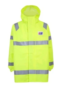 Stormline Stormtex 248EN Class 3 Hi-Vis PVC Oilskin Waterproof Jacket - Small - Picture 1 of 5