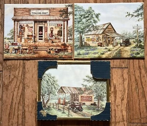 Lot of 3 1990s Coca Cola Themed Vintage Look Art Prints by Kay Lamb Shannon - Picture 1 of 13