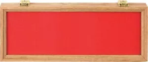 Displays Glass Case 18" X 7" X 2 3/8" Red Foam Lined Felt Cover - M913 - Picture 1 of 1